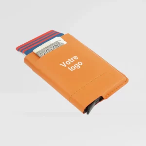 porte cartes anti rfid 6 cartes sur fond gris