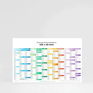 Calendrier cartonné demi-panoramique Kaléidoscope Carte – Image 1