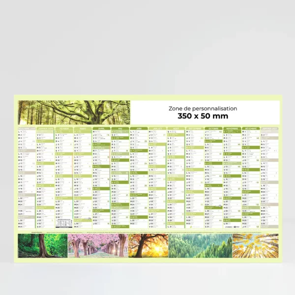 Calendrier cartonné maxi format Silence ça pousse – Image 1
