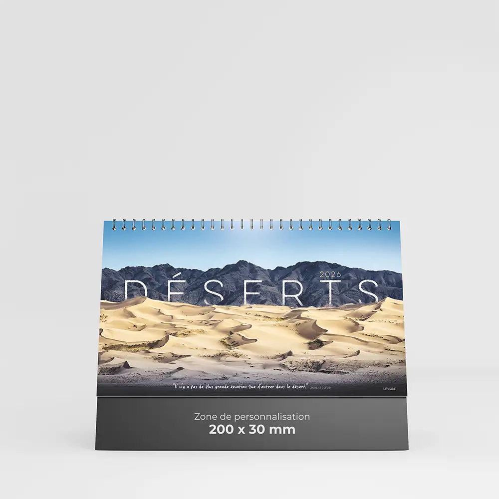 Calendrier de bureau Déserts