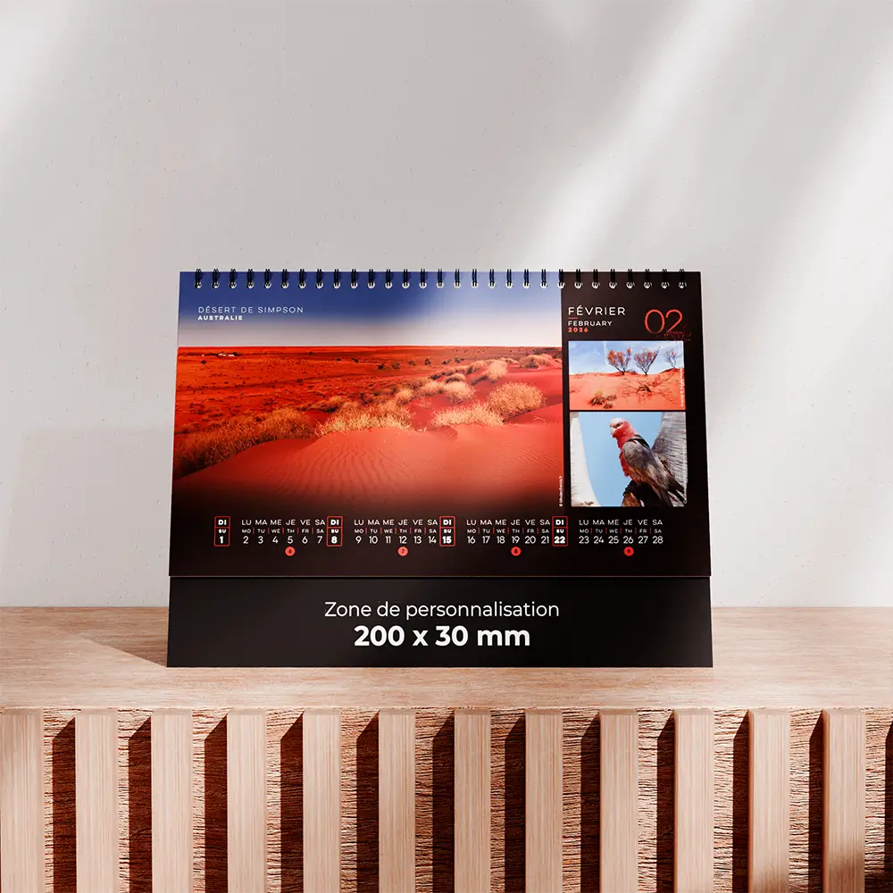 Calendrier de bureau Déserts – Image 3