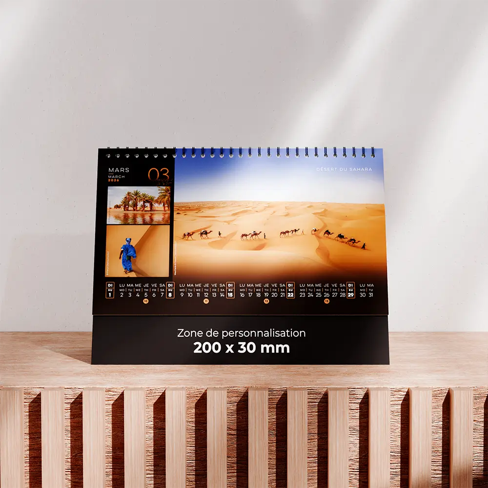 Calendrier de bureau Déserts – Image 4