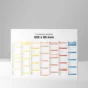 verso calendrier cartonne grand format kaleidoscope sur fond gris