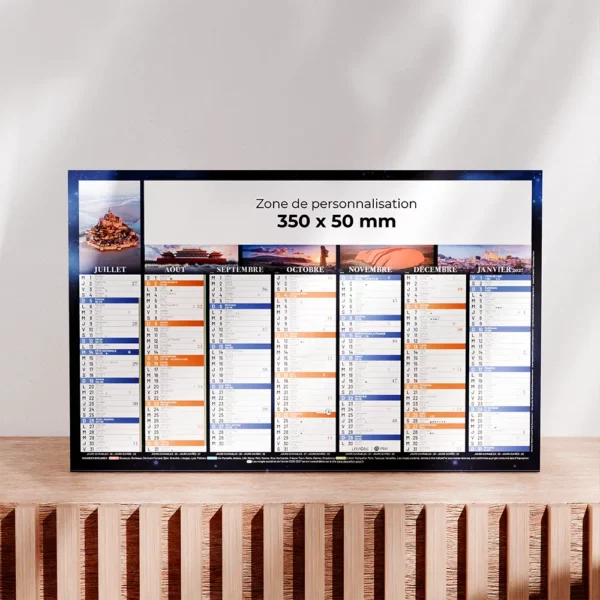 Calendrier cartonné demi-panoramique Civilisations – Image 2