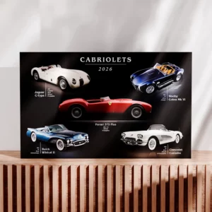 Calendrier cartonné maxi format Cabriolets – Image 2