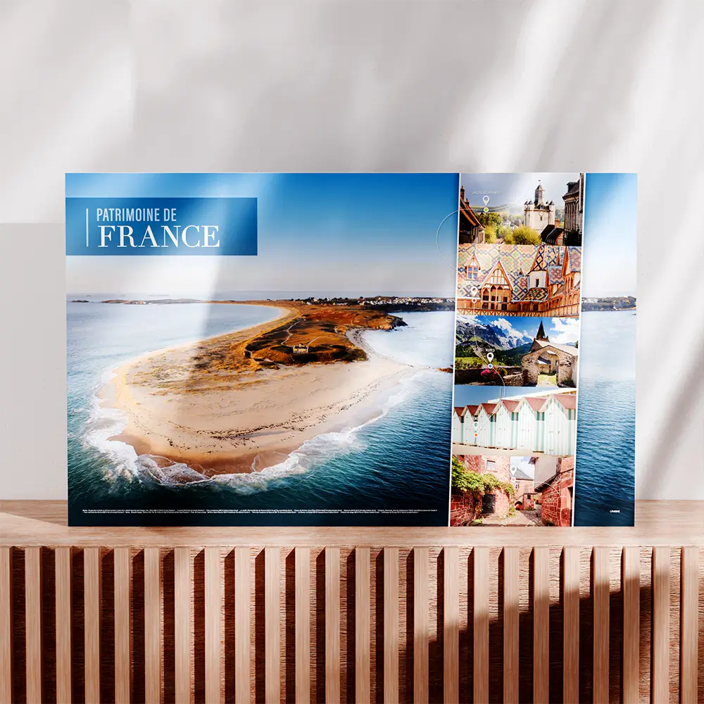 Calendrier cartonné maxi format Patrimoine de France