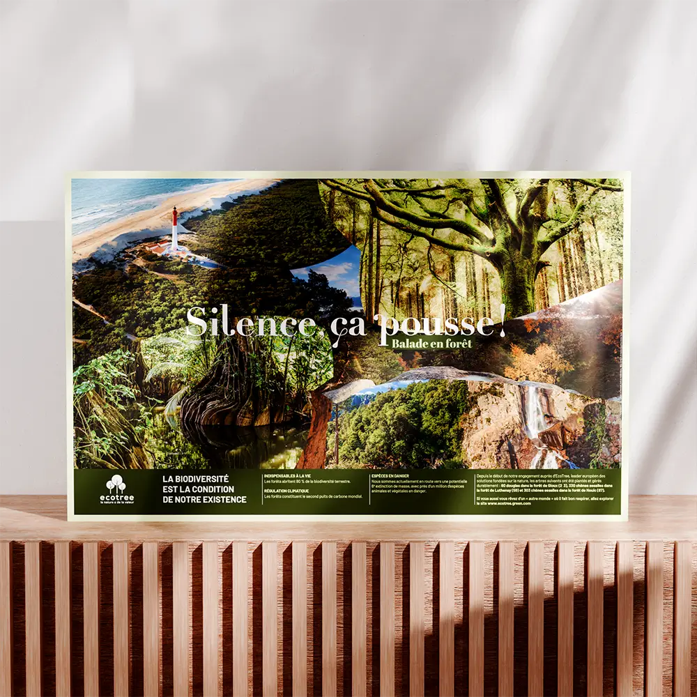 Calendrier cartonné maxi format Silence ça pousse
