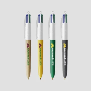 Stylo BIC 4 Couleurs Effet Bois