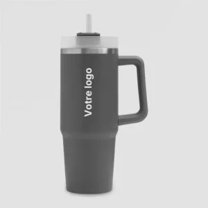 mug isotherme drink deluxe 900 ml sur fond gris