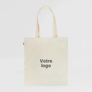 sac coton francais sur fond gris