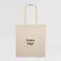 sac coton 140 g ecru cottonel plus sur fond gris