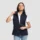 Bodywarmer softshell femme Made in France - Bleu marine