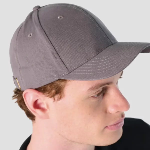 Casquette 6 panneaux coton brossé 280g – Image 1