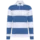 Polo rugby rayé 220g coton peigné — manches longues unisexe - Light Royal Blue/White Stripes