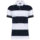 Polo rugby rayé 220g coton peigné — manches courtes unisexe - Navy/White