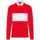 Polo rugby jersey 280g — manches longues - Sporty Red/White