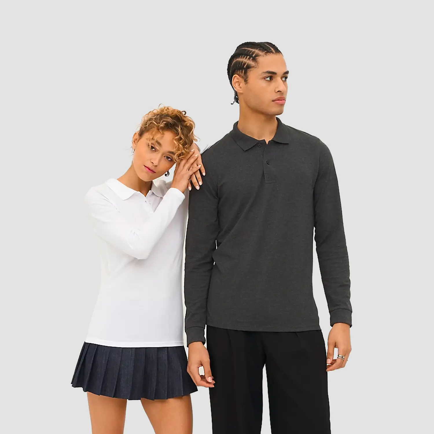 Polo 180g piqué manches longues- PERFECT LSL