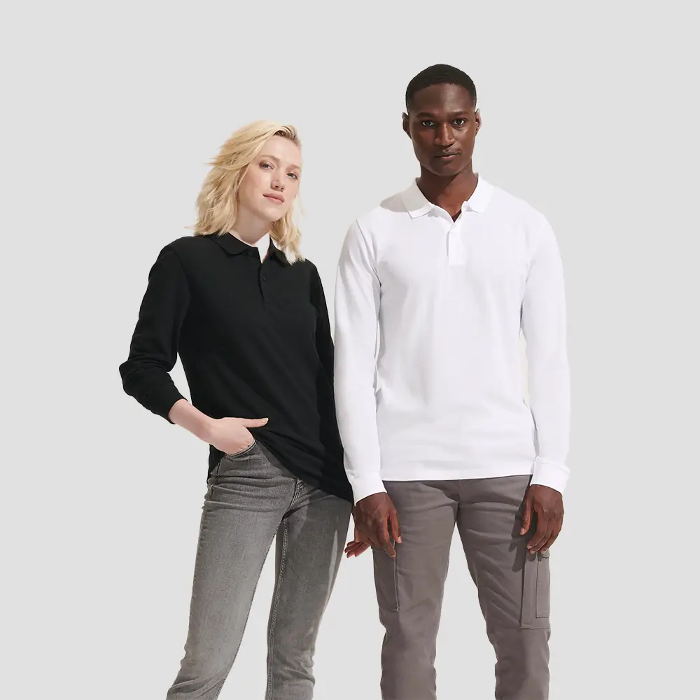 Polo bio 170g piqué manches longues - PLANET LSL
