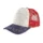 Casquette filet 5 panneaux - Ecru / French Marine / Rouge vif