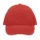 Casquette 5 panneaux en coton recyclé - Rouge