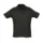 Polo 170g maille piqué coupe droite - SUMMER II - Noir