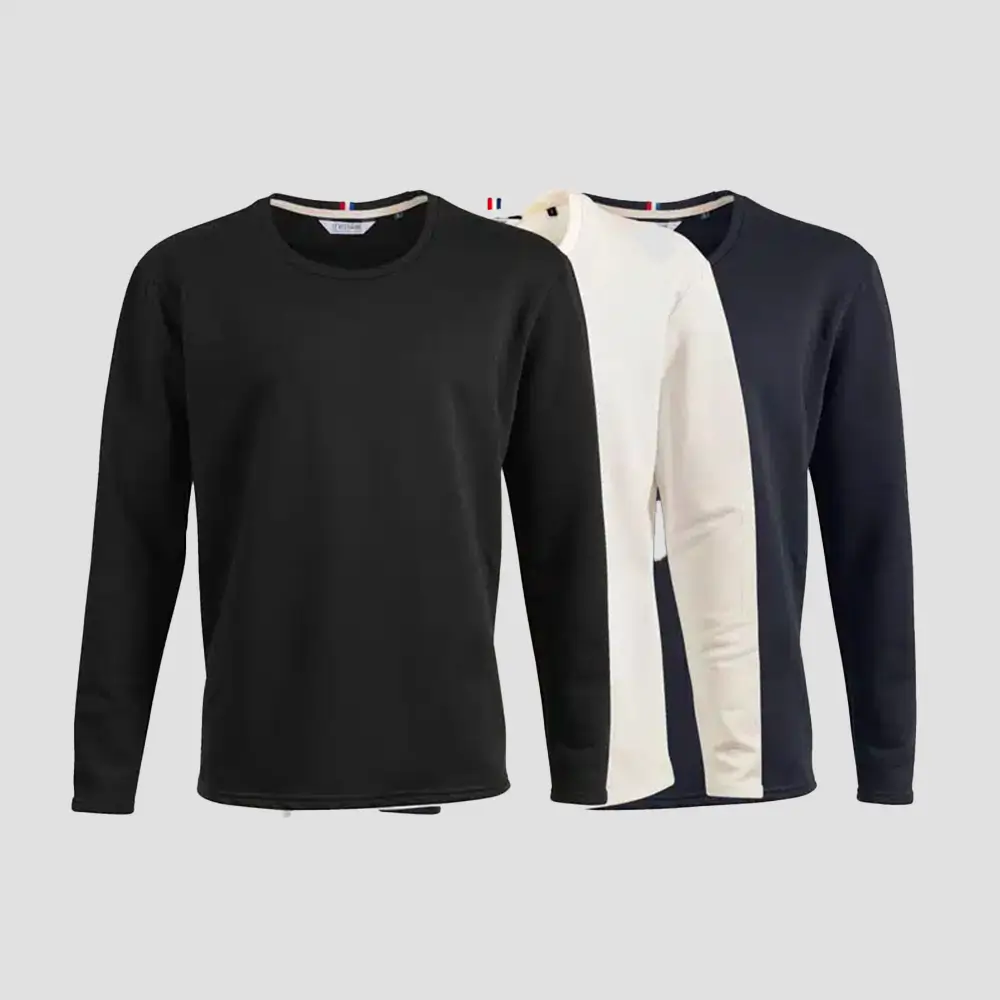 Sweat 310g coton col rond Made in France
