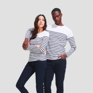 T-shirt manches longues à rayures - MATELOT – Image 1