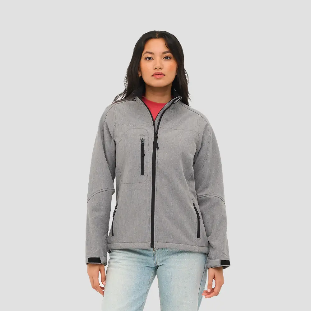 Veste softshell 340g femme zippée