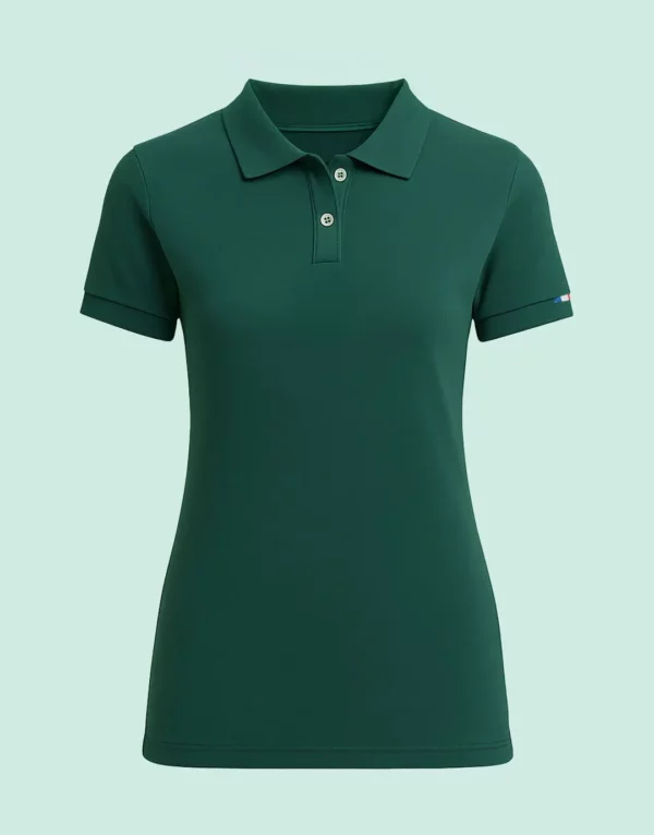 Polo coton bio femme 220 g Made in France – Image 2