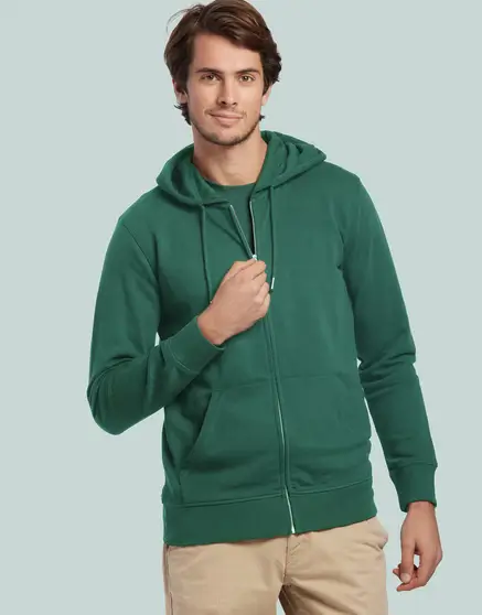 Sweat zippé unisexe 350 g Made in France- MONTAIGNE