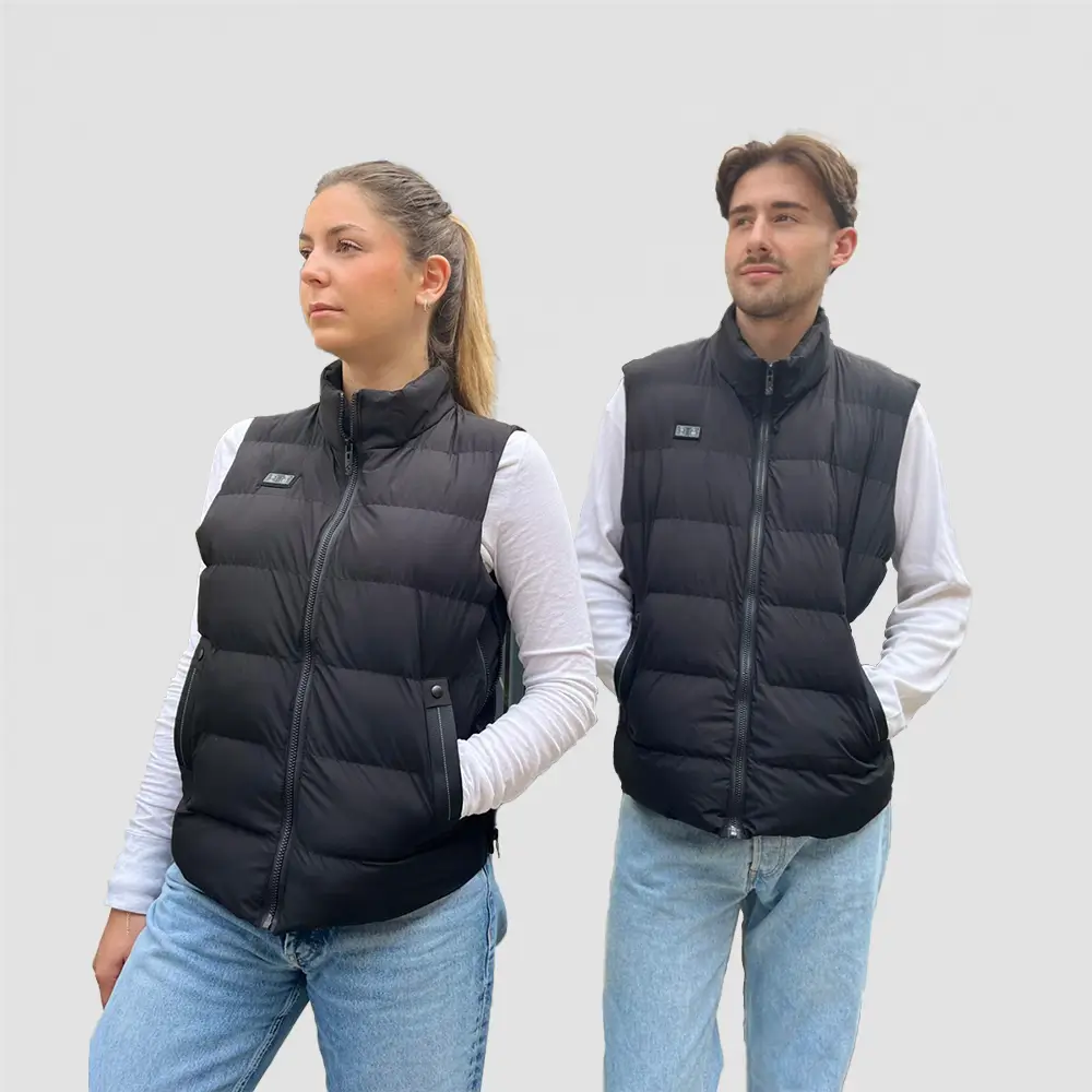 Bodywarmer chauffant rechargeable softshell