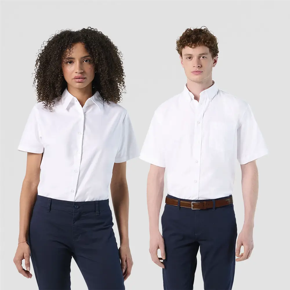 Chemise oxford manches courtes 130g - BRISBANE