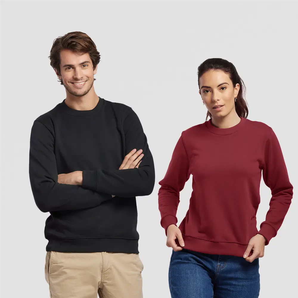 Sweat col rond 350g coton bio Made in France - VOLTAIRE