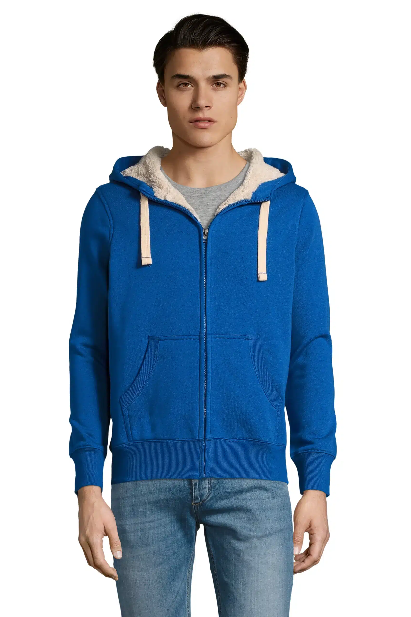 Hoodie unisexe 320–350 g doublé sherpa