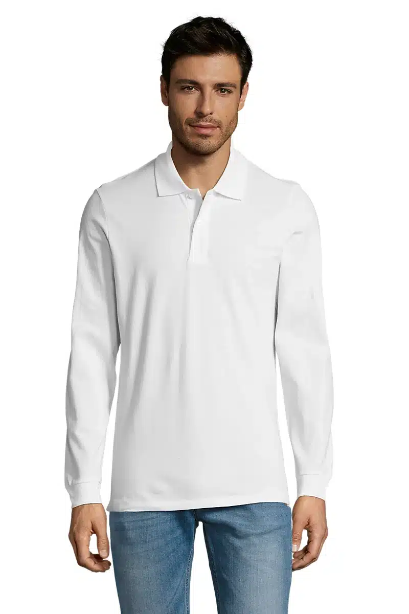 Polo 180g piqué manches longues- PERFECT LSL
