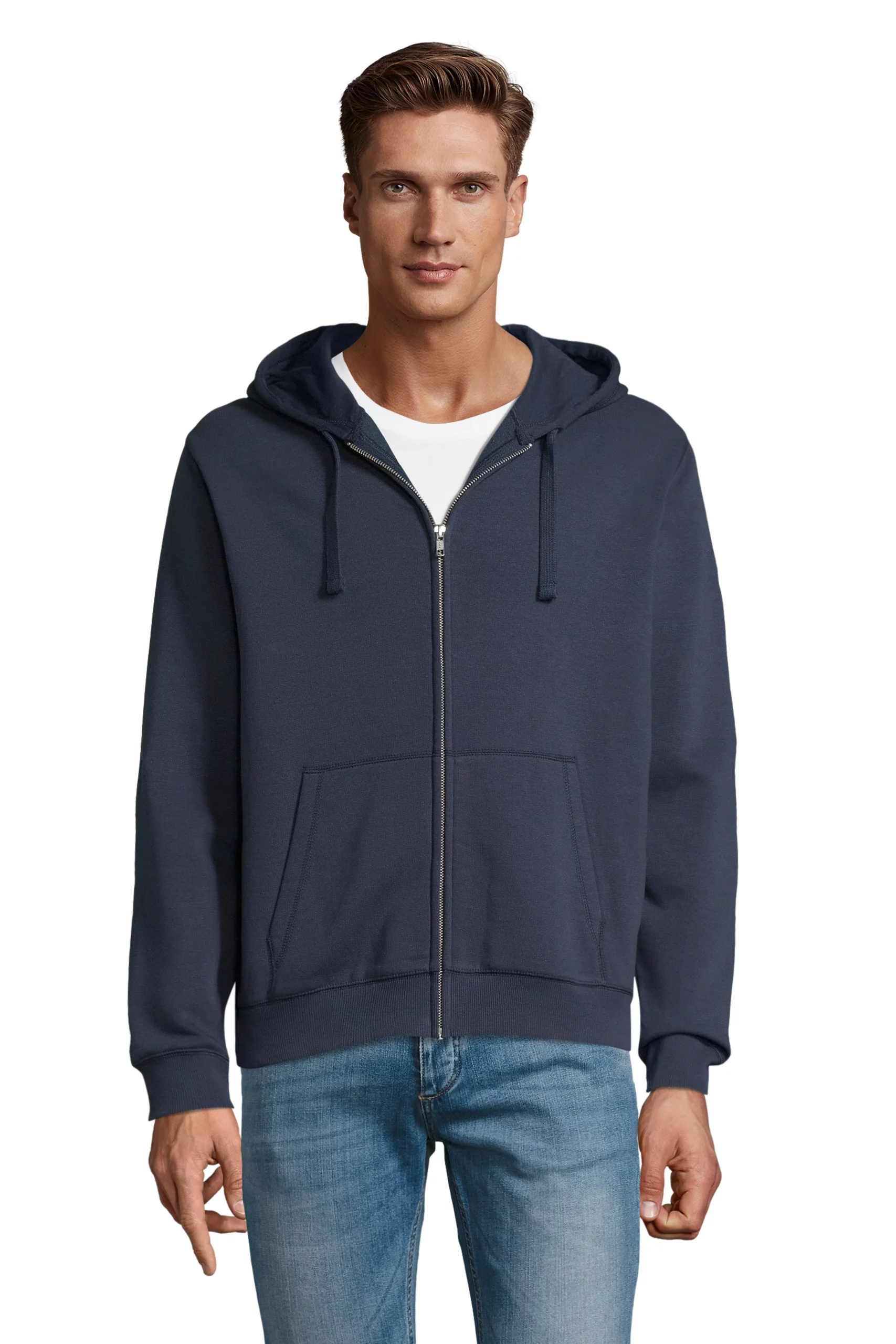 Sweat zippé capuche 280 g homme - SPIKE