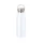 Bouteille isotherme 500 ml inox & bambou avec anse - Blanc