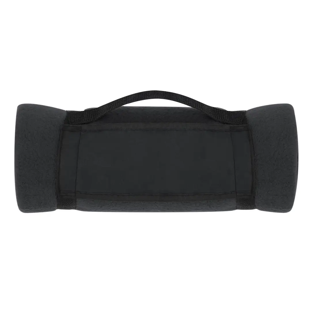 Couverture polaire 130×160 anti‑boulochage avec sangle