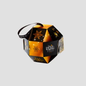 Boule de Noël gourmande personnalisable – 15 carrés de chocolat (75 g)