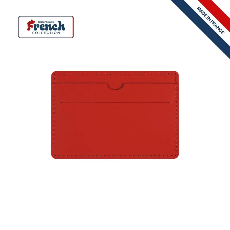 Porte-carte personnalisable en cuir régénéré