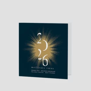 Carte de voeux GOLDEN POWDER II