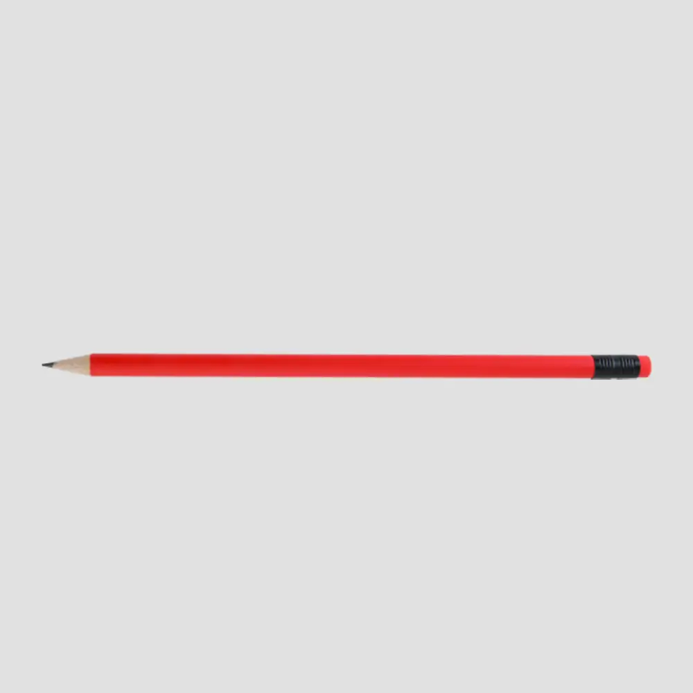 Crayon de papier bois coloré bout gomme fabrication France