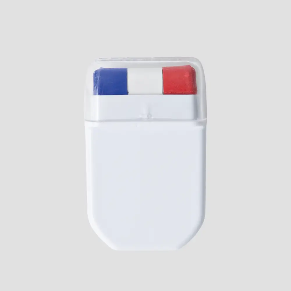 Kit maquillage supporter – bleu/blanc/rouge, fabrication France (étui personnalisable)