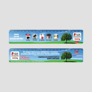 Règle souple PVC 20 cm – ép. 0,5 mm (blanc)