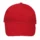 Casquette 6 panneaux coton brossé personnalisable - Rouge