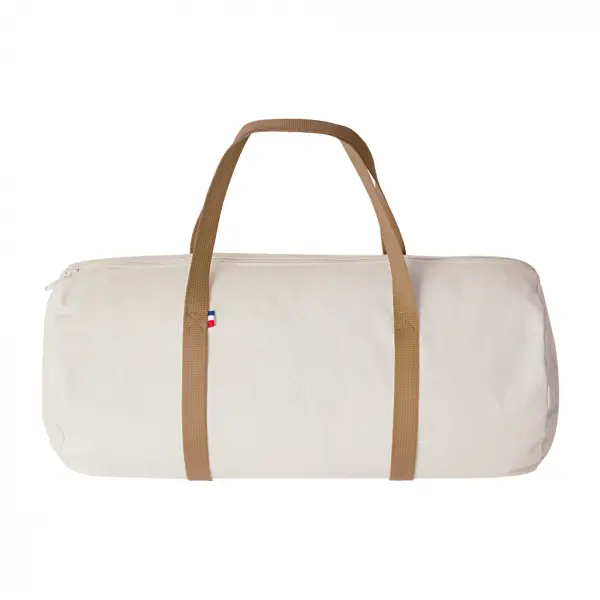 Sac polochon confection France – coton recyclé 250 g/m² (écru)