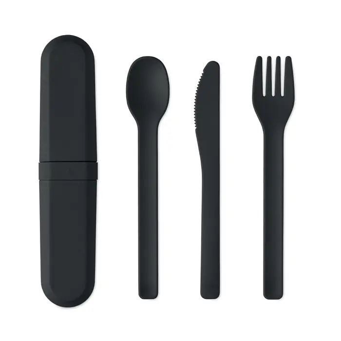 Set de couverts inox avec étui en PP recyclé