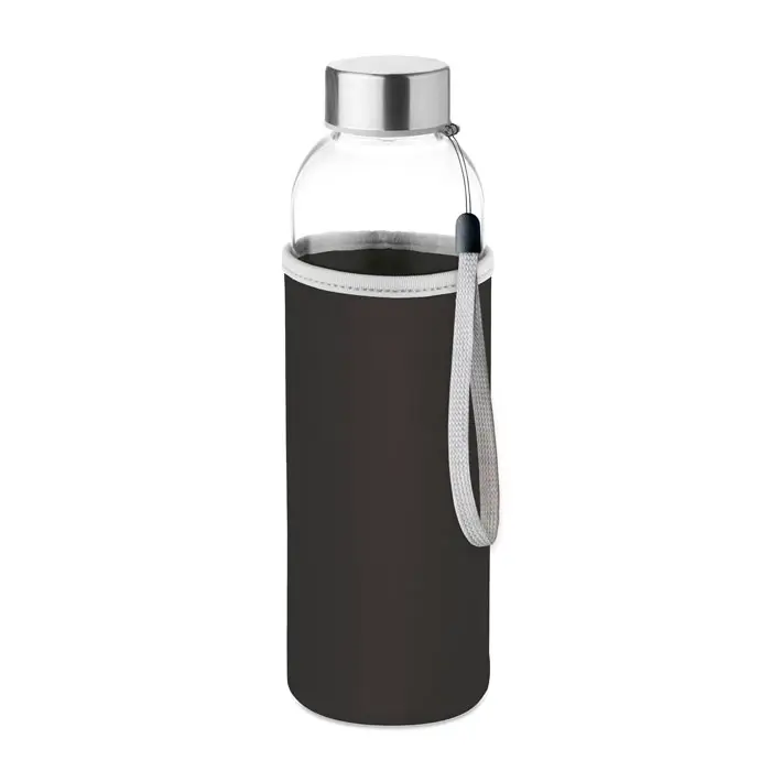 Bouteille en verre 500 ml avec housse néoprène – personnalisable