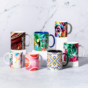 Mug céramique 350 ml spécial sublimation personnalisé mise en scène sur marbre