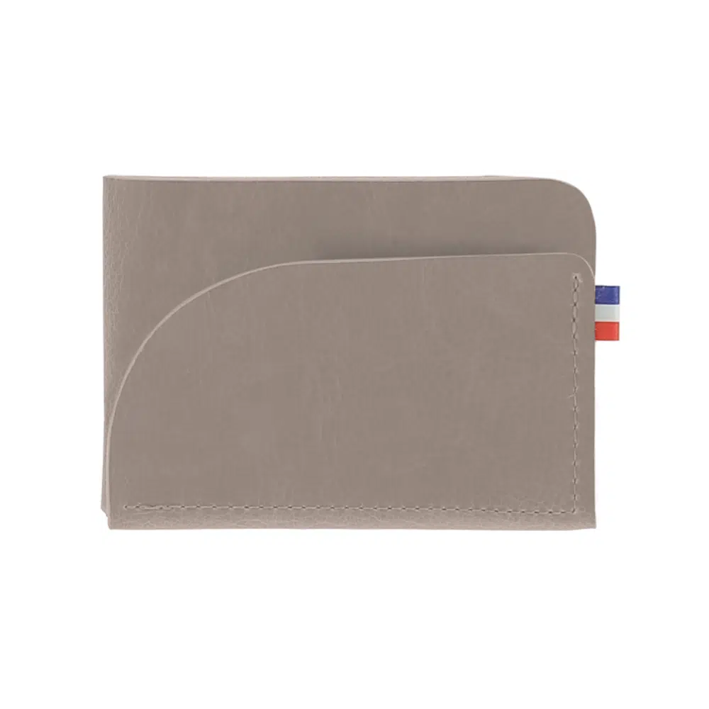 porte cartes personnalisé gris clair